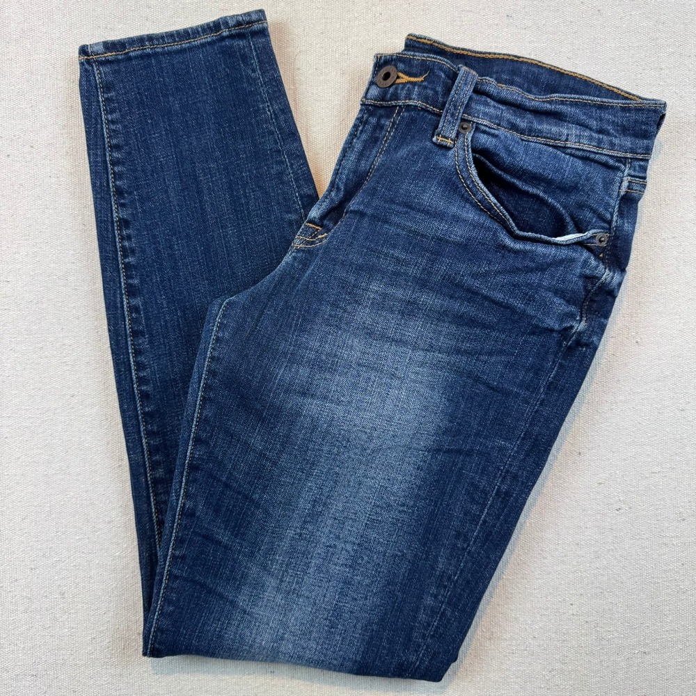 Lucky Brand 2/26 Sienna Cigarette Jeans Womens Blue Dark Wash Slim Tapered Denim